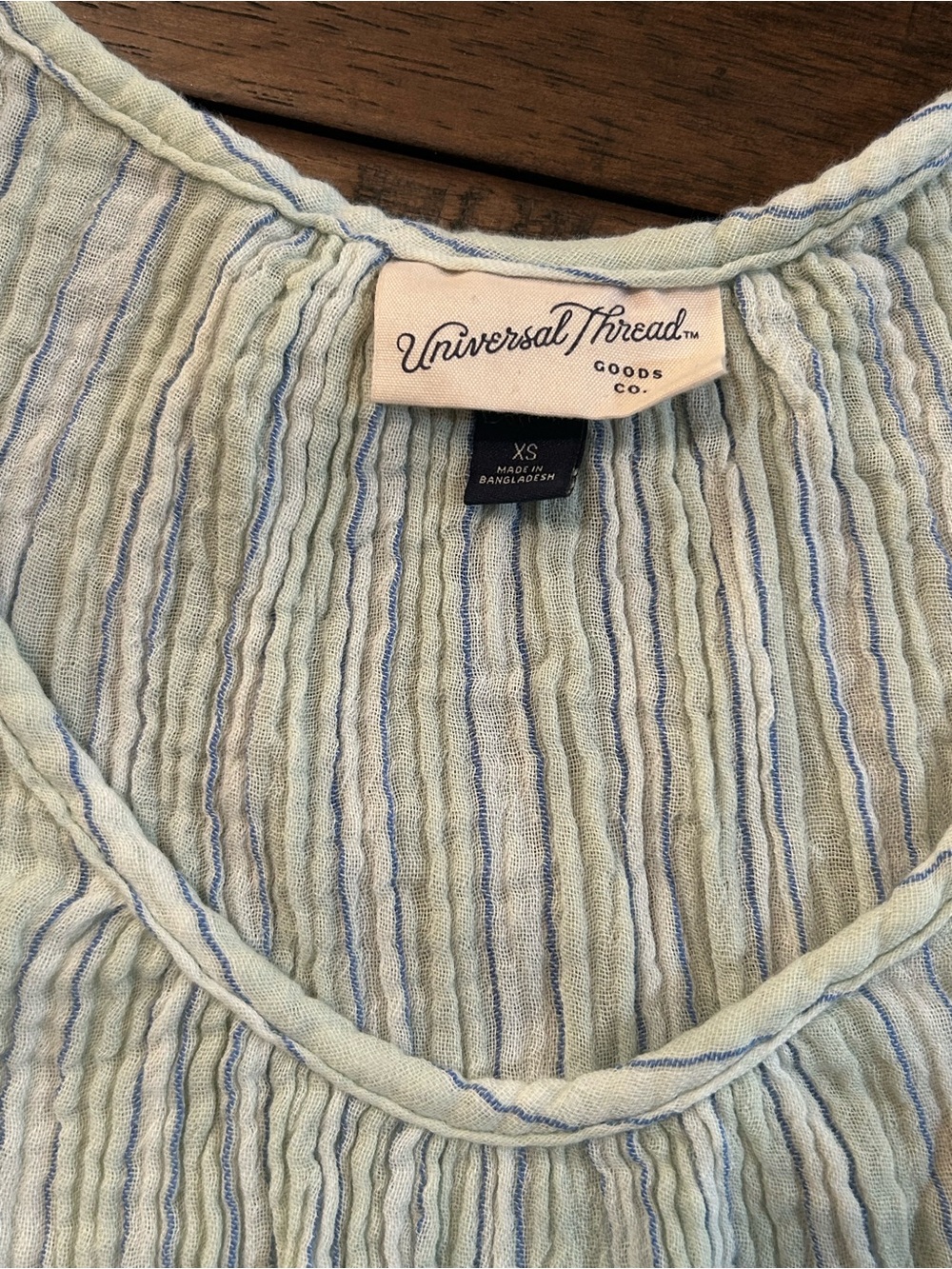 Light Blue, Mint & White Striped Tank Dress - Picture 2 of 3